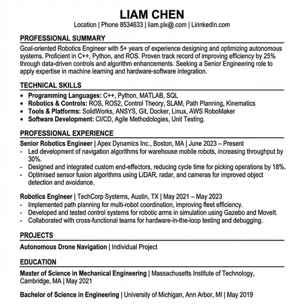 ATS Resume Template - EngRes 2026