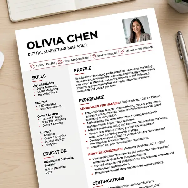 ATS Resume Template - The Modernist